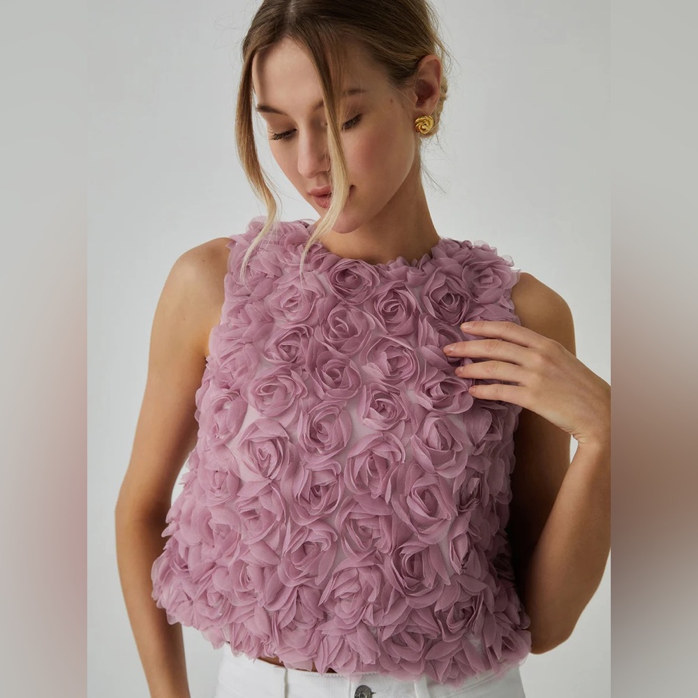 Commense Romantic Multi Floral Blouse